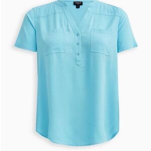 Torrid Harper challis pullover short sleeve blouse. Size 4x. Like new